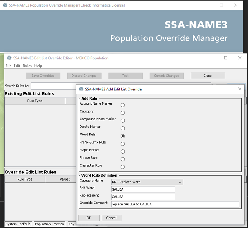 HOW TO Manually add/override the population file in SSAName3