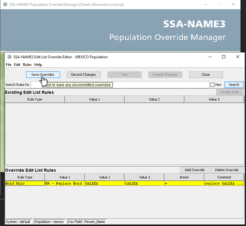HOW TO Manually add/override the population file in SSAName3