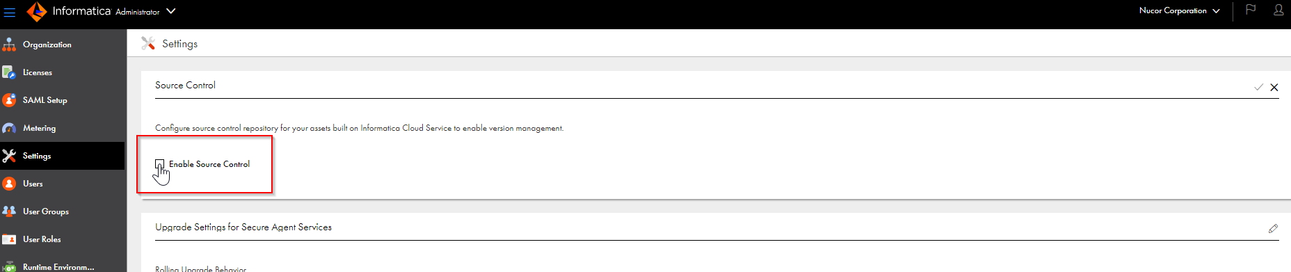 HOW TO: Enable Source Control in IDMC