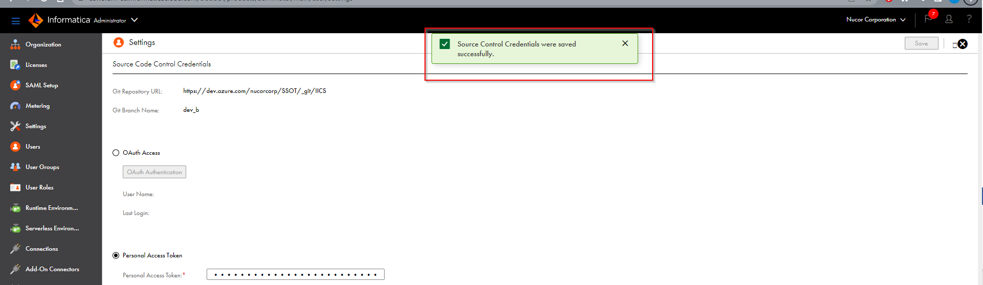 HOW TO: Enable Source Control in IDMC