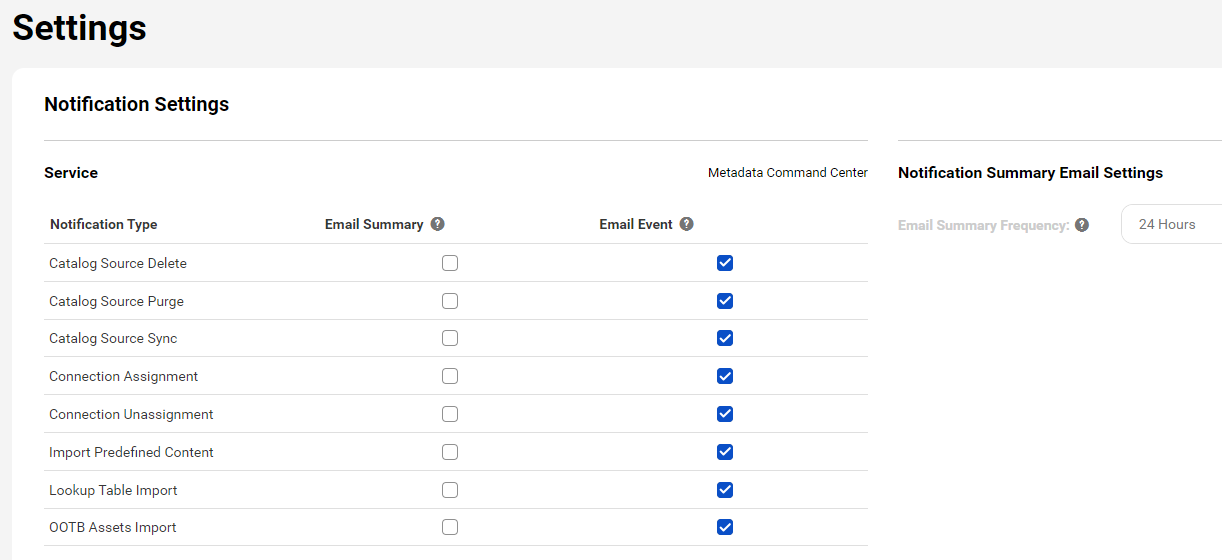 HOW TO Enable or disable email notifications for CDGC jobs