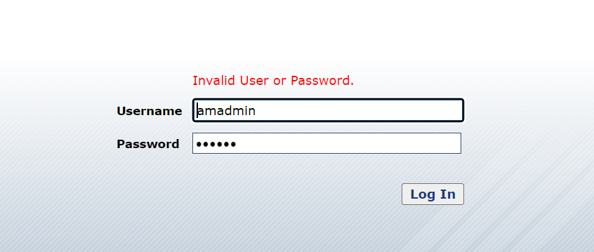 ERROR: Unable to Login with AMADMIN user to the ILM UI in DA 6.5.1