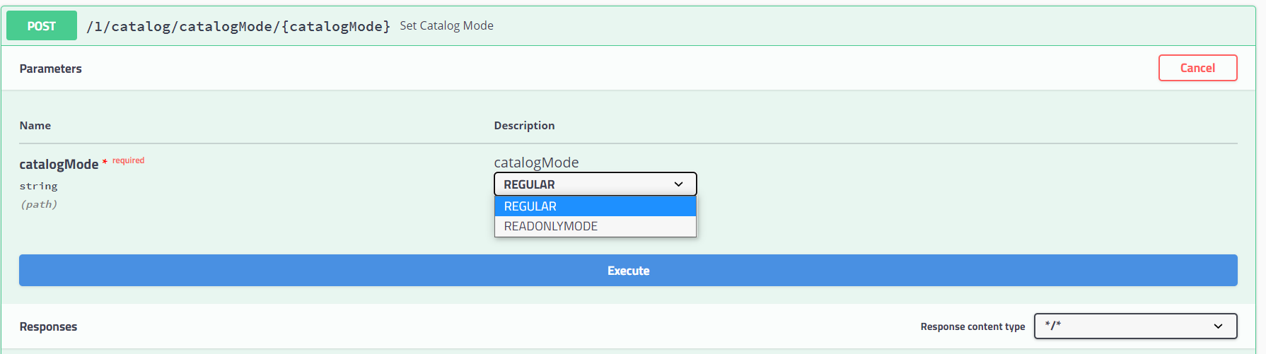 HOW TO: Enable the read-only mode for the Catalog Service