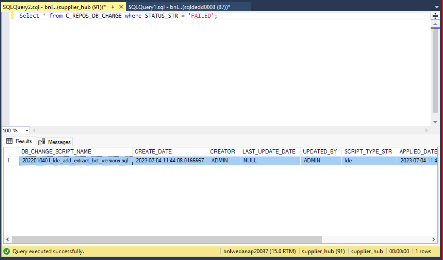 After ORS database upgrade from MDM 10.4 HF1 to 10.5 GA failure occurs ...