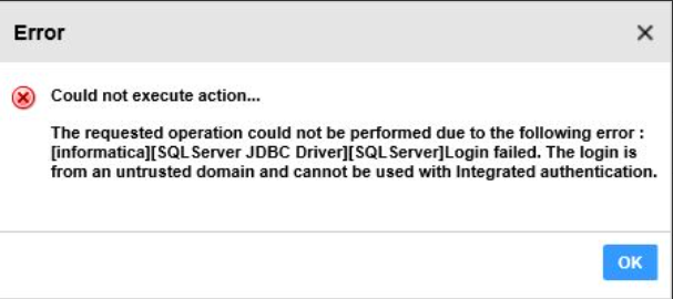 Error The Login Is From An Untrusted Domain And Cannot Be Used With Integrated Authentication 1355