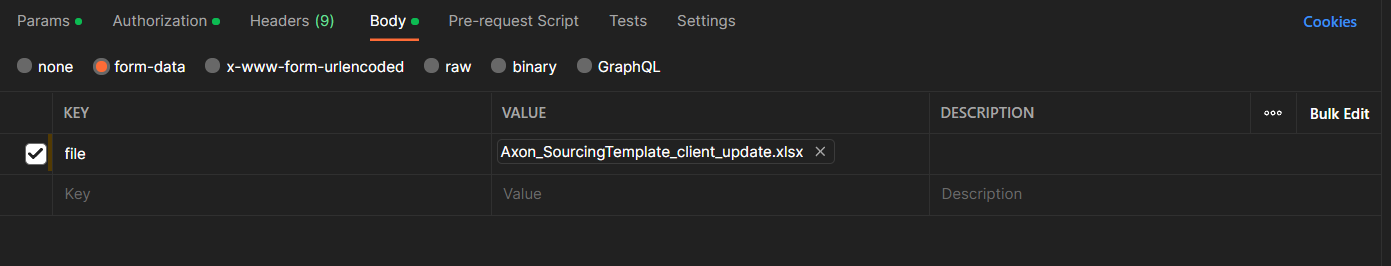 How to Bulk create and update the objects using targetRef in API