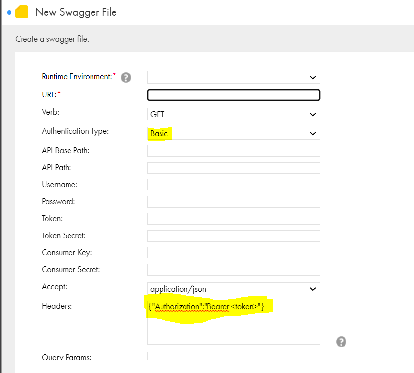 Can I use a bearer authorization token for the REST API Source