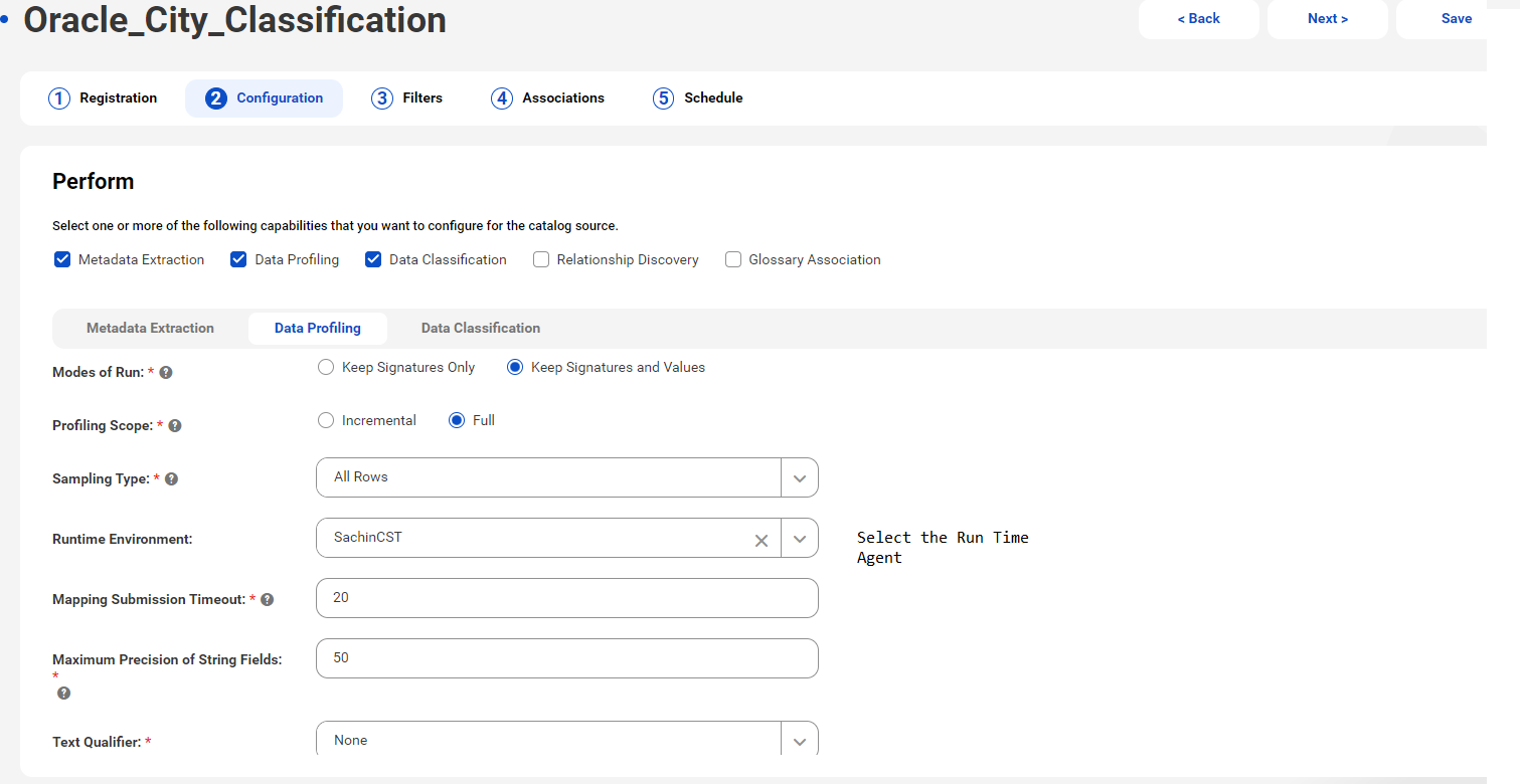 HOW TO: Create and execute the Relational Catalog Source and View the ...