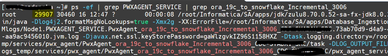 HOW TO: Collect stack traces from a Database Ingestion job process?