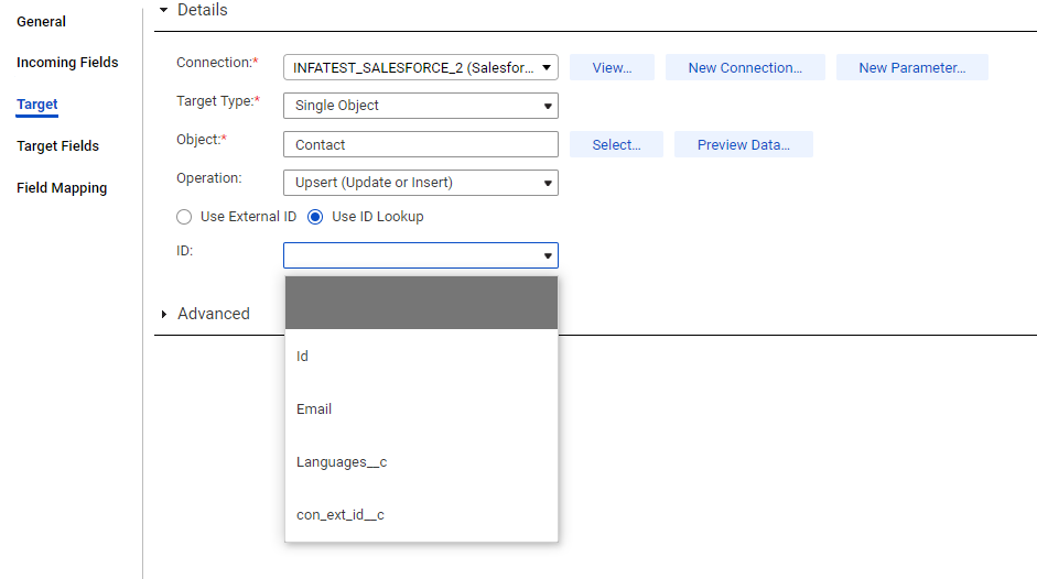 HOW TO: Perform Update/Upsert on Salesforce objects through IICS CDI