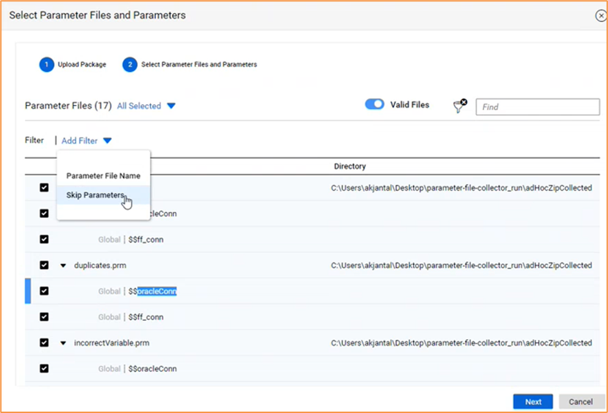 Parameter Files in IDMC Assurance Service