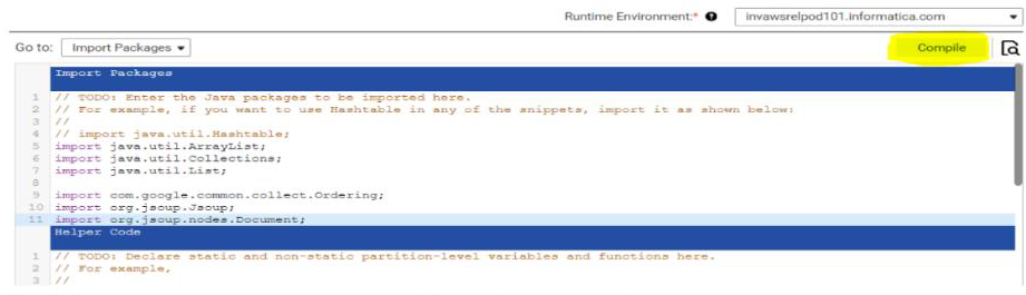 How to use a Java transformation that consumes external Java packages ...