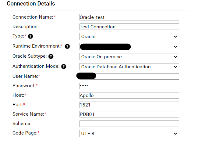 Configuration of Oracle Databases Connection for Cloud Data Quality ...