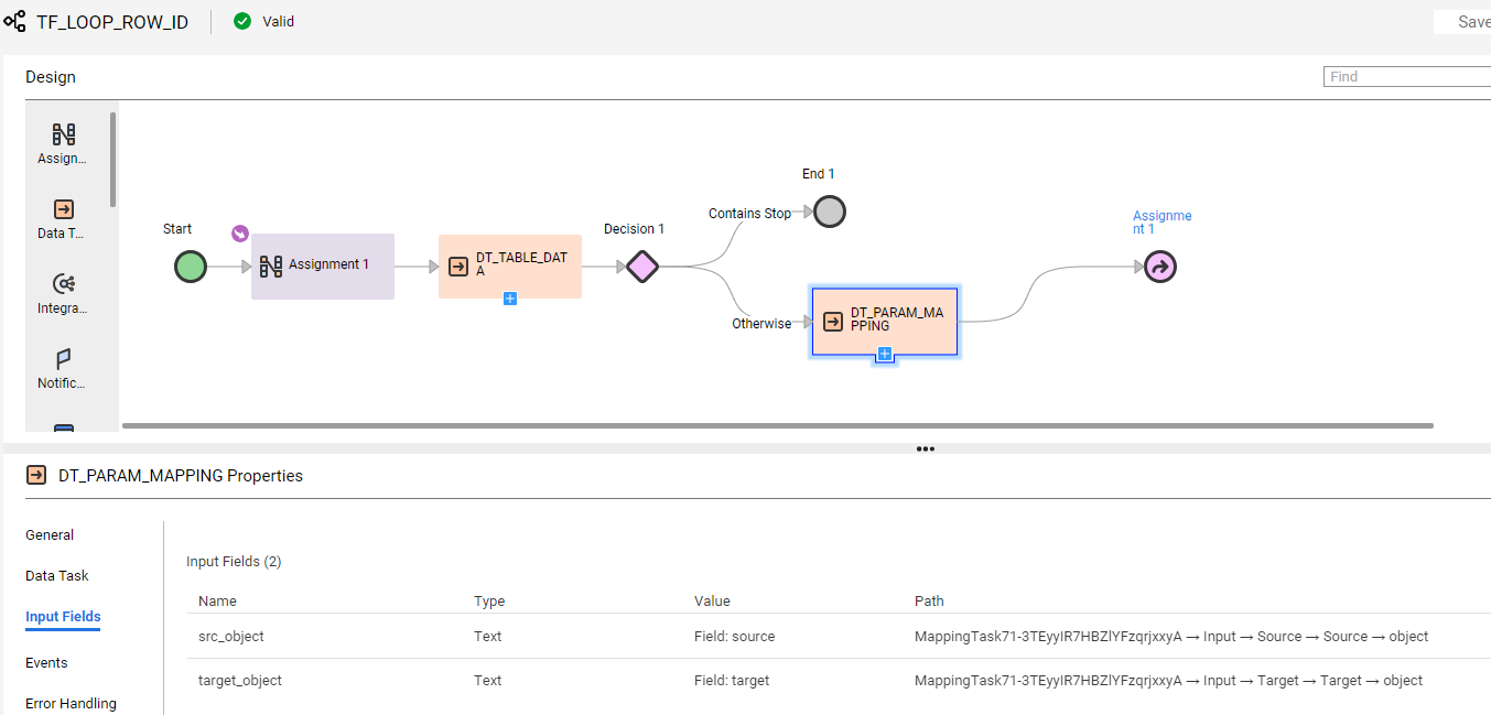 How to loop Data task in Taskflow to run the same parameterized mapping ...