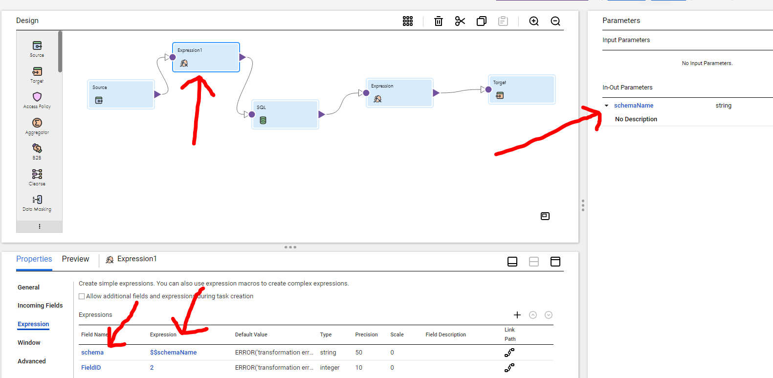 HOW TO: Use parameters with SQL transformation in CDI