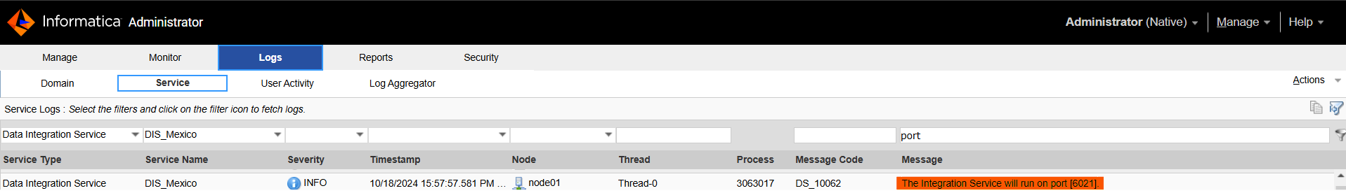 Understanding Multiple Ports Associated with Single Data Integration ...