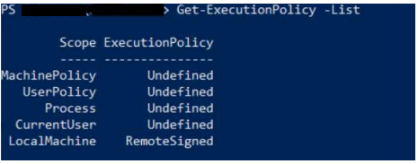 "Security Error : You cannot run this script on the current system , PS ...