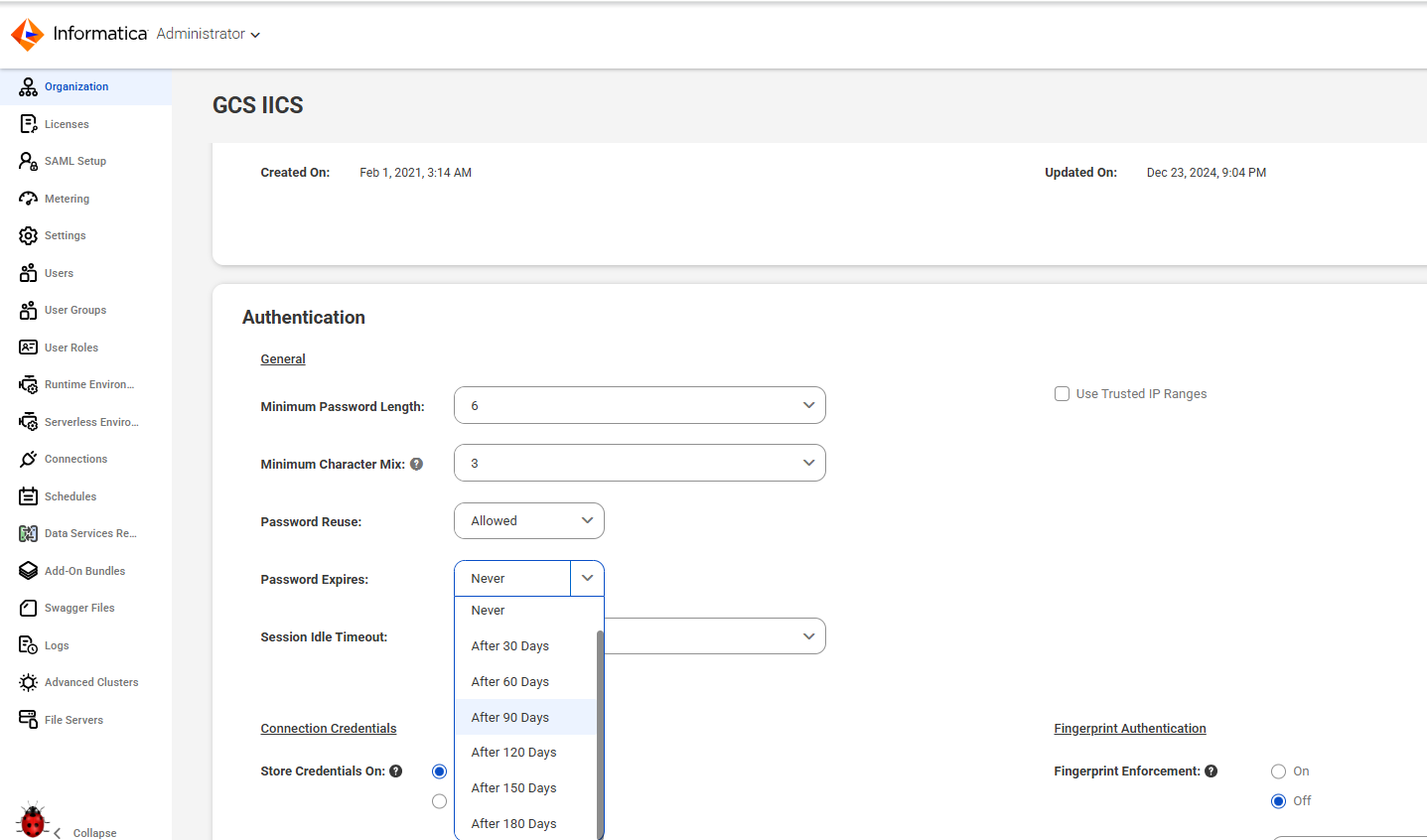 FAQ: Is it possible to know if the user password is expired using API?