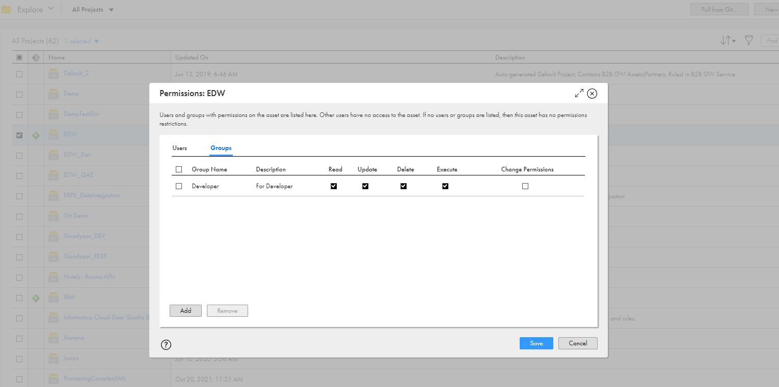 Informatica Cloud User Groups and Roles