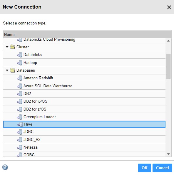 HOW TO: Create a Hive connection