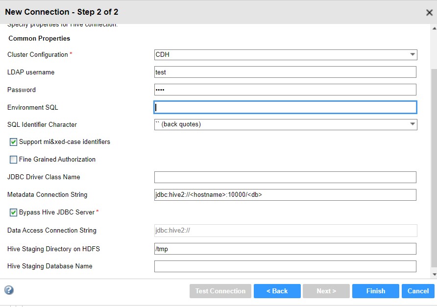 HOW TO: Create a Hive connection