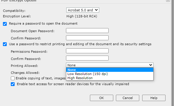 What are the various options available on the dialogue boxes when ...