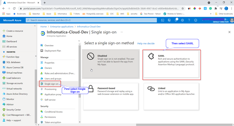 HOW TO: Configure SAML SSO in Informatica Cloud using Microsoft Azure AD