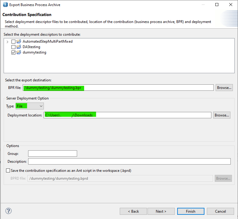 HOW TO: Export Business Process Archive (BPR) File from Process Developer