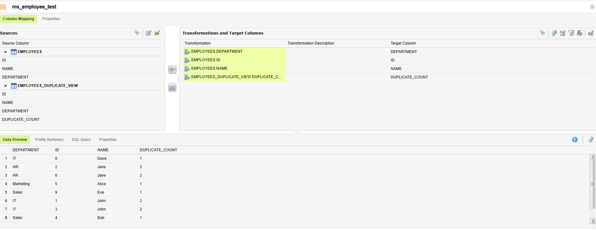 Data Quality: Creating a Uniqueness Rule Specification using Mapping ...