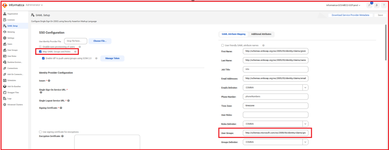 ERROR: SAML user login error after adding the SAML Group Mapping in ...