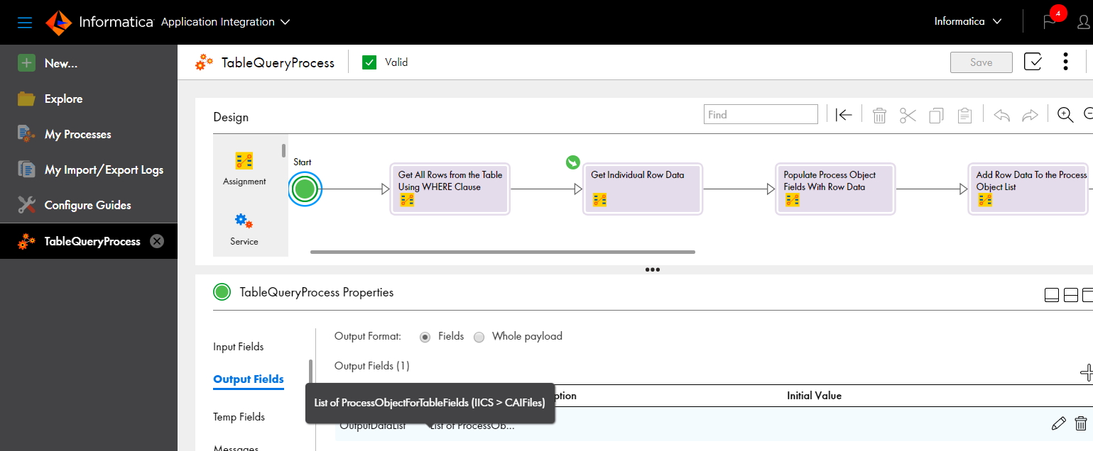 HOW TO: Retrieve Database table rows using a Process in Cloud ...