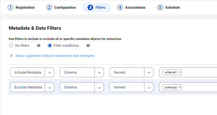 FAQ: How to filter sources to include or exclude tables under a schema?