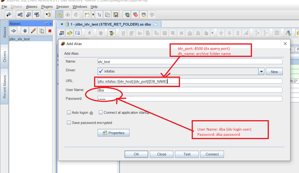 HOW TO: Connect Squirrel SQL client with Informatica Data Vault ...