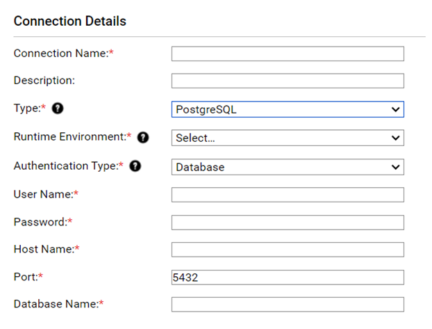 Configuring Native PostgreSQL Connector for CDQ/CDP