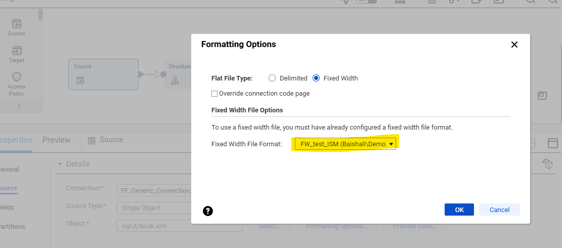 HOW TO: Configure ISM in structure parser transformation in CDI