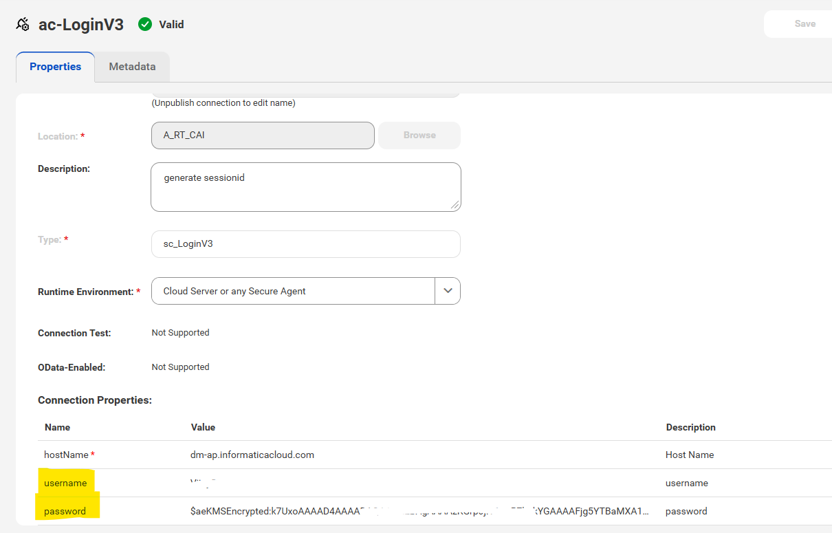 HOW TO: Hardcode IICS Login Credentials within the Process