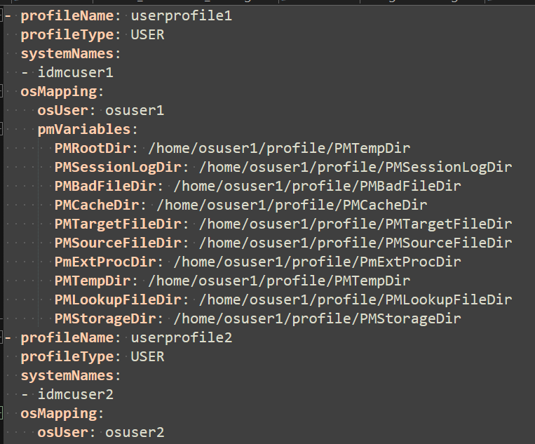 Configure and implement OS Profile in IDMC