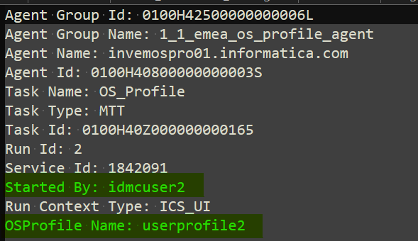 Configure and implement OS Profile in IDMC
