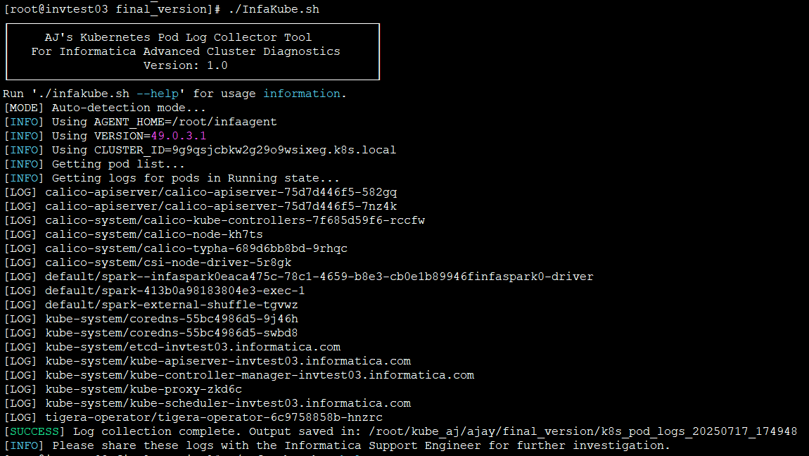 Infakube: Intelligent Kubernetes Pod Log Collector for CDI-Advanced ...