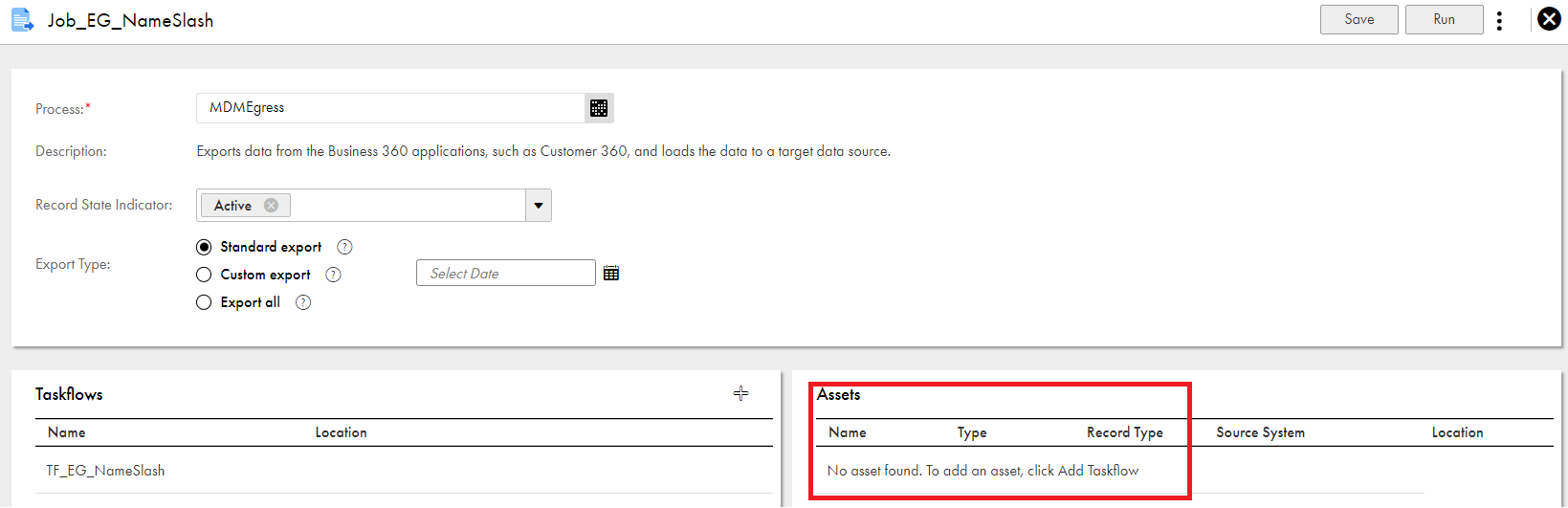 Associated Business Entity Is Not Shown After Selecting Taskflow in ...