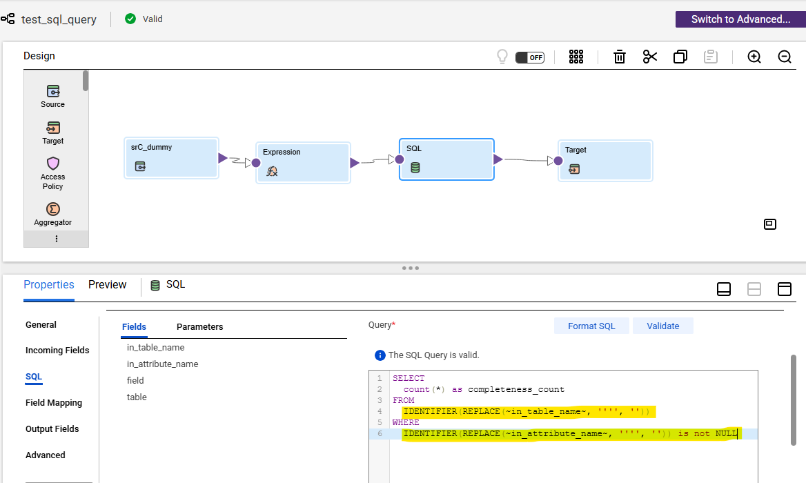 HOW TO: Use Dynamic Schema/Table/Field names in SQL Transformation when ...