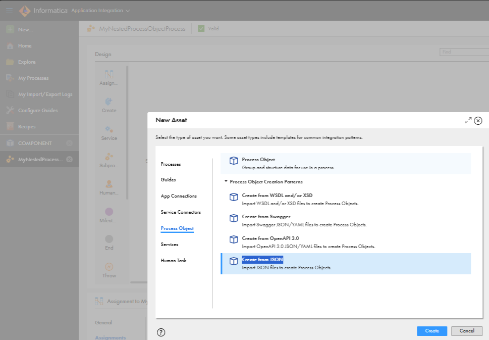 How to Generate Nested Process Object Structure in Cloud Application ...