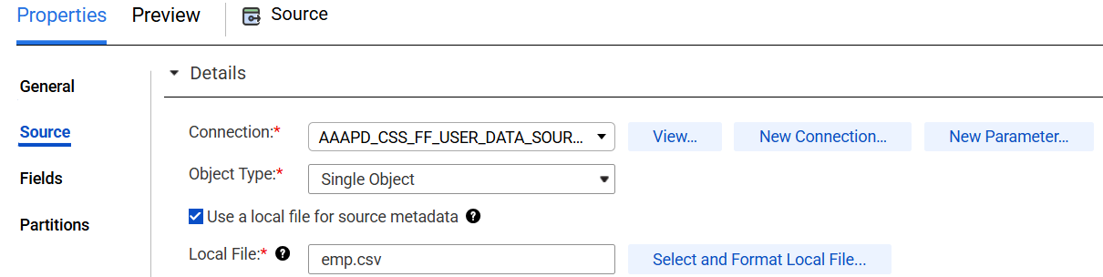 HOW TO: Use local file to generate flat file source metadata in IDMC