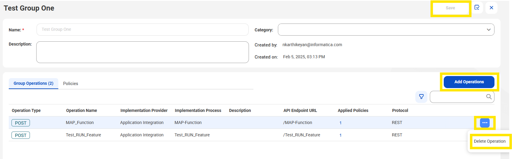 HOW TO: Directly Update Operations in an Active Managed API Group in ...