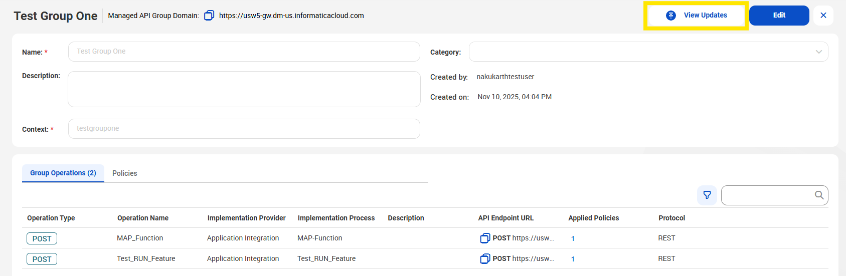 HOW TO: Directly Update Operations in an Active Managed API Group in ...