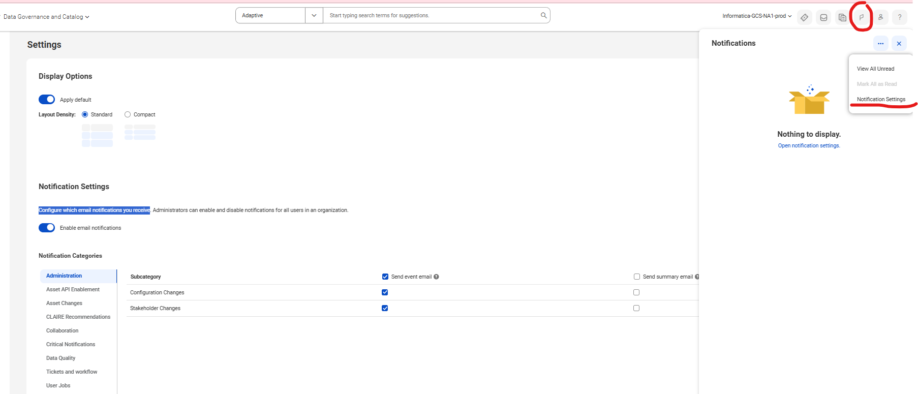 How to Customize email notifications in Data Marketplace
