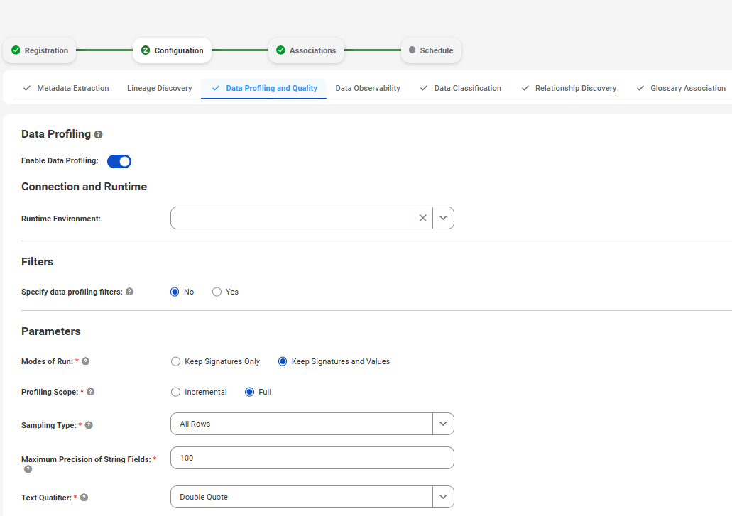 How to create Deep Profile feature in CDGC
