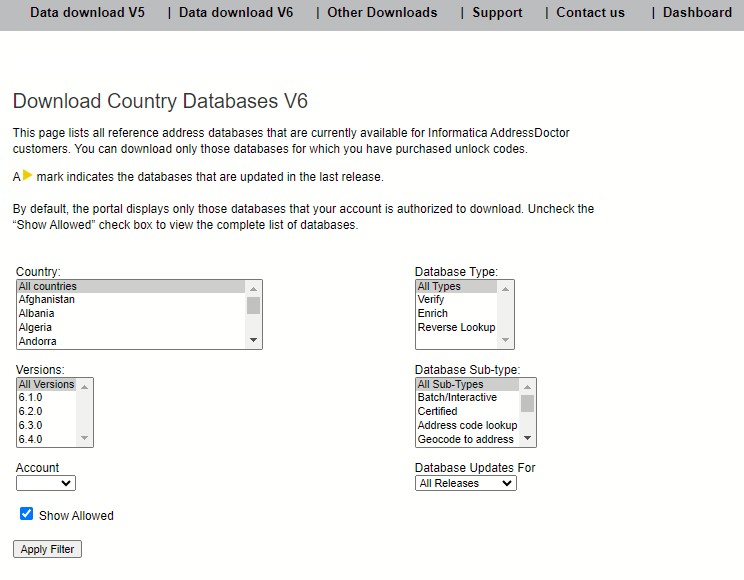 HOW TO: Use the Address Doctor Download Manager for V6