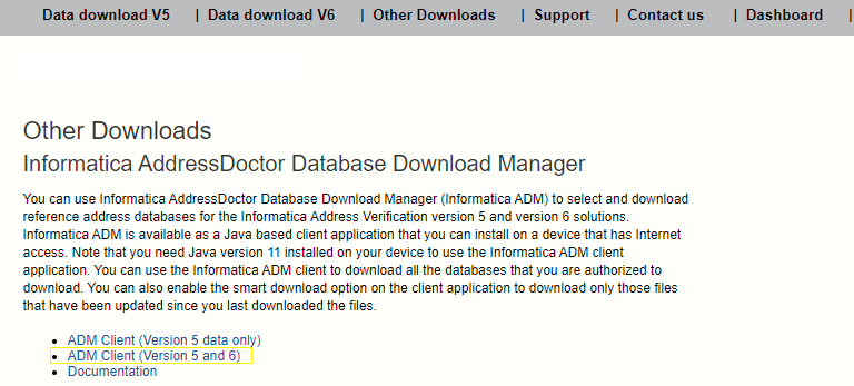 HOW TO: Use the Address Doctor Download Manager for V6