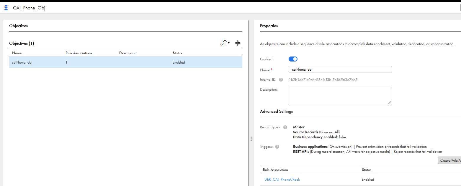 Sample CAI process for EVO enrichment plugin which includes "Root ...